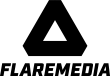 FlareMedia Logo top 100 black