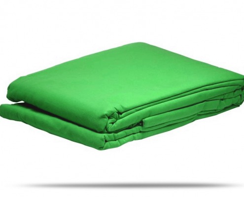 Greenscreen + Bluescreen leihen Greenscreen Stoff crop